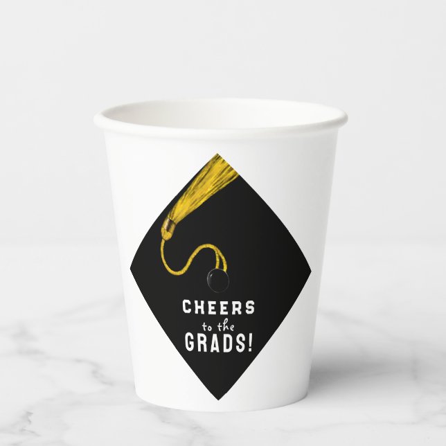 Vasos De Papel Copas de papel de grupo de graduación (Anverso)