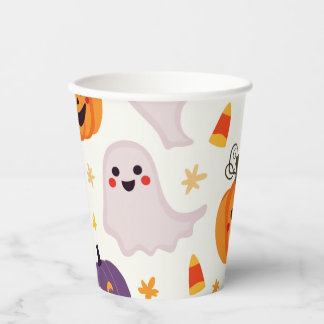 Vasos De Papel Copas de papel de Halloween - ¡Perfecto para bebid