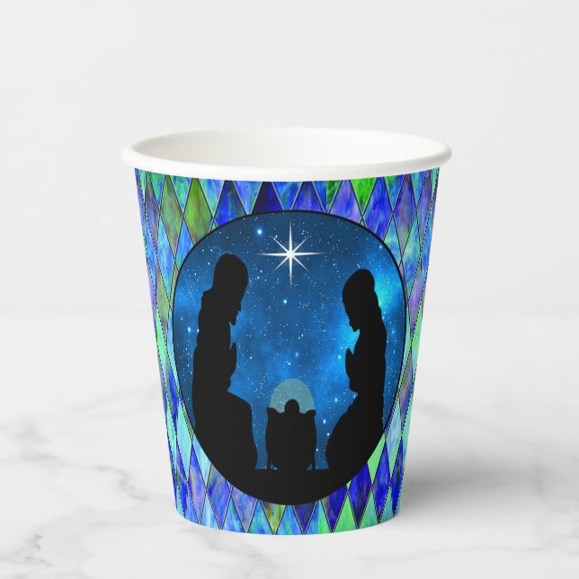 Vasos De Papel Copas de papel de la natividad (Anverso)