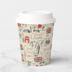 Vasos De Papel Copas de papel de Londres antiguas