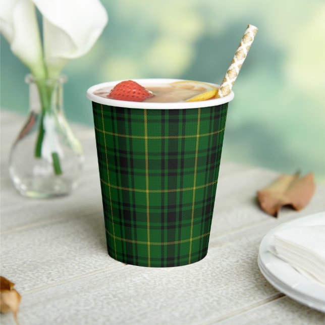 Vasos De Papel Copas de papel de MacArthur Tartan (in situ)