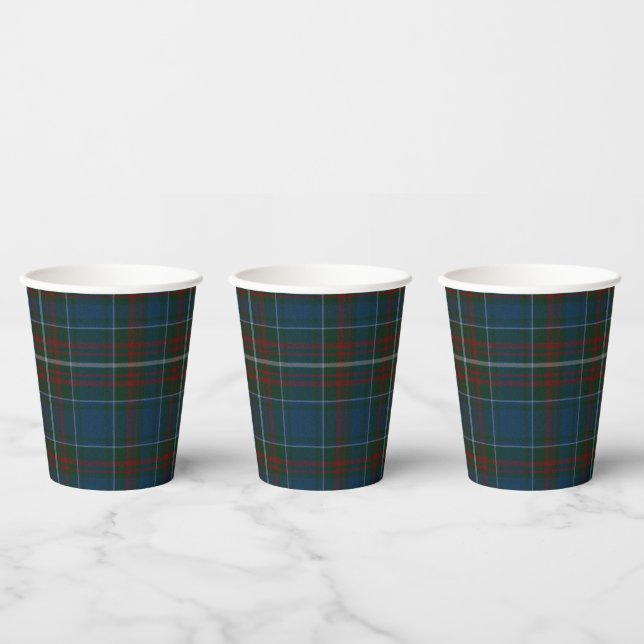 Vasos De Papel Copas de papel de MacConnell Tartan (Multi)
