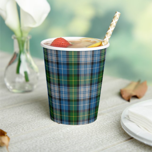 Vasos De Papel Copas de papel de MacNeil Tartan (in situ)