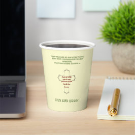 Vasos De Papel Copas de papel de motivación espiritual