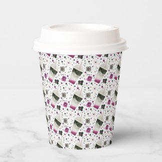 Vasos De Papel Copas de papel de orgullo asexual