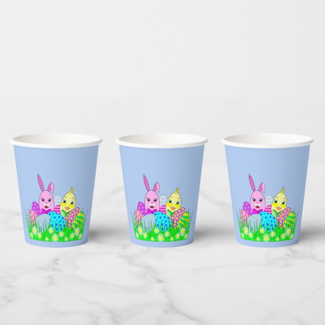 Vasos De Papel Copas de papel de Pascua, copas de favores de part (Multi)