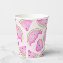 Vasos De Papel Copas de papel de sandía rosa - Fiesta de cumpleañ