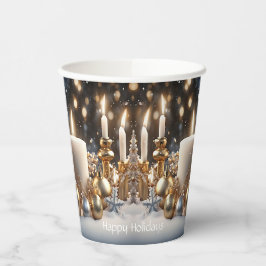 Vasos De Papel Copas de papel de velas de vacaciones