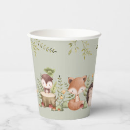 Vasos De Papel Copas de papel de Woodland Animals Baby Shower