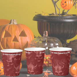 Vasos De Papel Copas de papel del partido Frankenstein Halloween