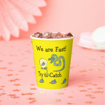 Copas de papel Fiesta modernas Snake@Mouse Cumplea