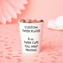Copas de papel Fiesta personalizadas personalizado