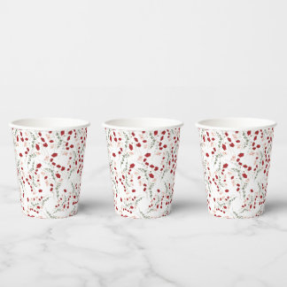 Vasos De Papel Copas de papel floreñas
