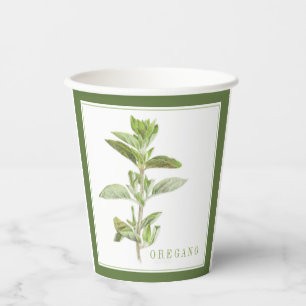 Vasos De Papel Copas de papel FRESCAS OREGANO - Verde