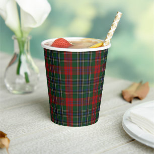 Vasos De Papel Copas de papel MacLean Tartan