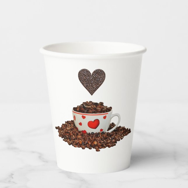 Vasos De Papel Copas de papel para café (Anverso)