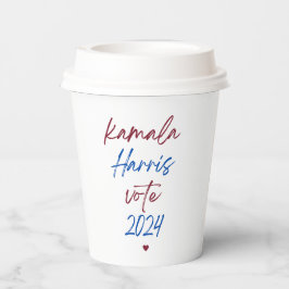 Vasos De Papel Copas de papel para Kamala Harris 2024