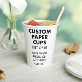 Vasos De Papel Copas de papel personalizadas personalizado [8]