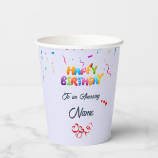 Vasos De Papel Copas de papel Personalizado únicas para fiestas d