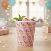 Copas de papel Princess