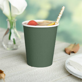 Vasos De Papel Copas de papel verde amigable con el medio ambient