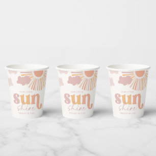 Vasos De Papel Copas Fiestas Girly Sunshine