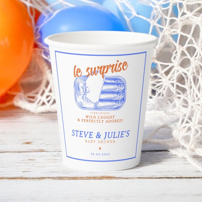 Vasos De Papel Copas modernas de papel de pescado con tinción de  (Subido por el creador)