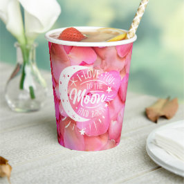 Vasos De Papel Copas para fiesta de compromiso de aniversario de 