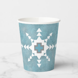Vasos De Papel Copos de nieve del suroeste de invierno