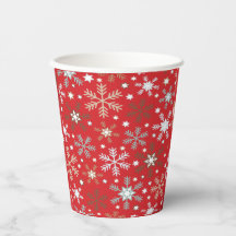 Copos de nieve rojos