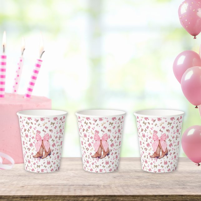 Vasos De Papel Coqueta rosa dulce mochila boots y Fiesta de barro (Subido por el creador)