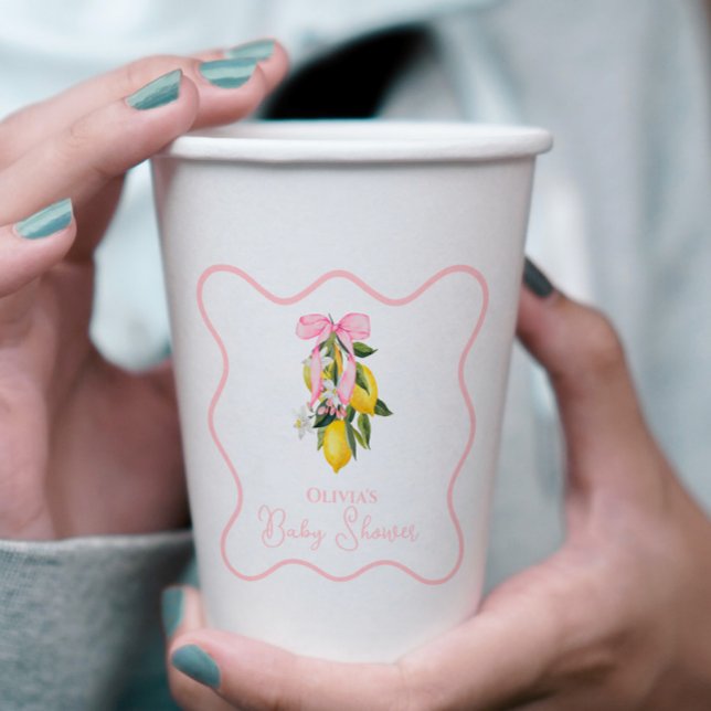 Vasos De Papel Coquette Baby Shower (Subido por el creador)