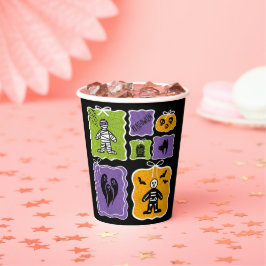Vasos De Papel Coquette de Mamá Monstruosa de Halloween