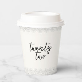 Vasos De Papel Coquette Disco Ball & Black Bow Lace Cumpleaños