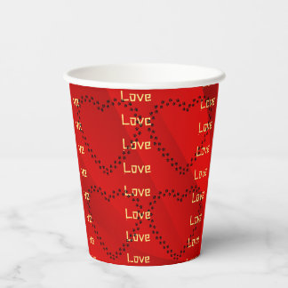 Vasos De Papel Corazón