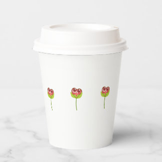 Vasos De Papel corazón de peek a boo