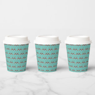 Vasos De Papel Corazones en caída