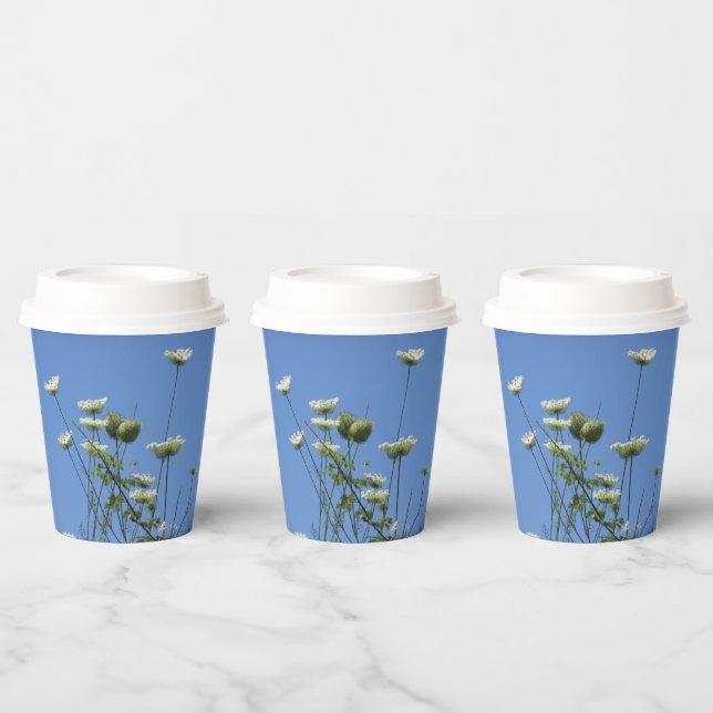 Vasos De Papel Corfu Cream Wildflowers (Multi)