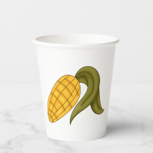 Vasos De Papel Corn Cob (Anverso)