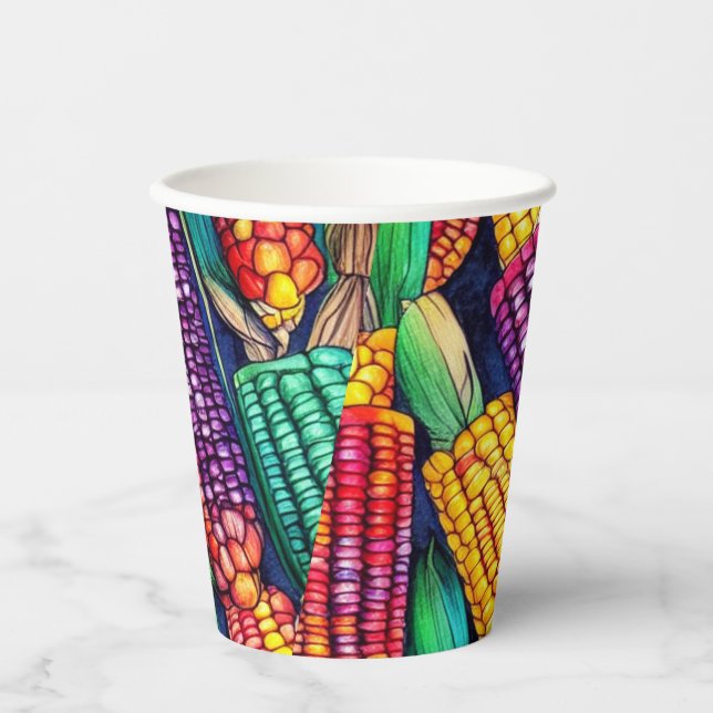Vasos De Papel Corn indio (Anverso)