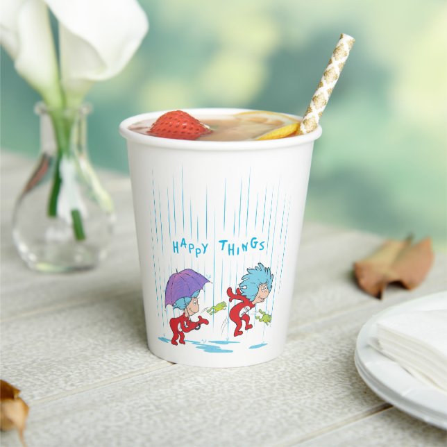 Vasos De Papel Cosa Una Cosa Dos Cosas Felices (in situ)