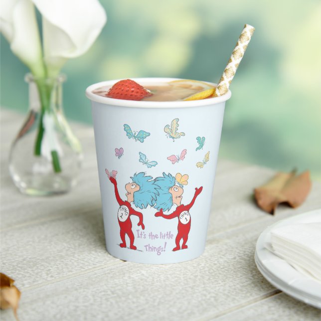 Vasos De Papel ¡Cosa Uno Dos Es Las Cosas Pequeñas! (in situ)