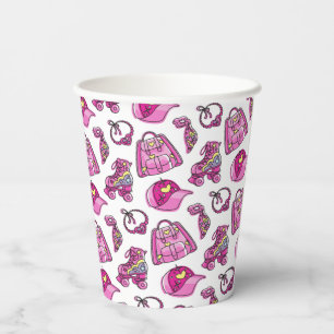 Vasos De Papel Cosas de Chica de Guay rosado
