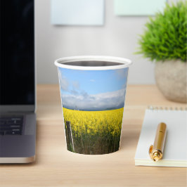 Vasos De Papel Cosecha dorada