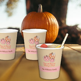 Vasos De Papel Cosecharás lo que plantas la cena de Acción de Gra