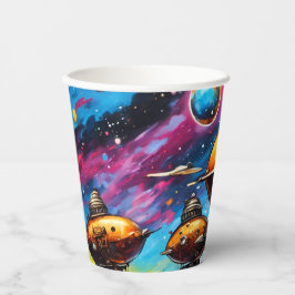 Vasos De Papel Cosmic Airship