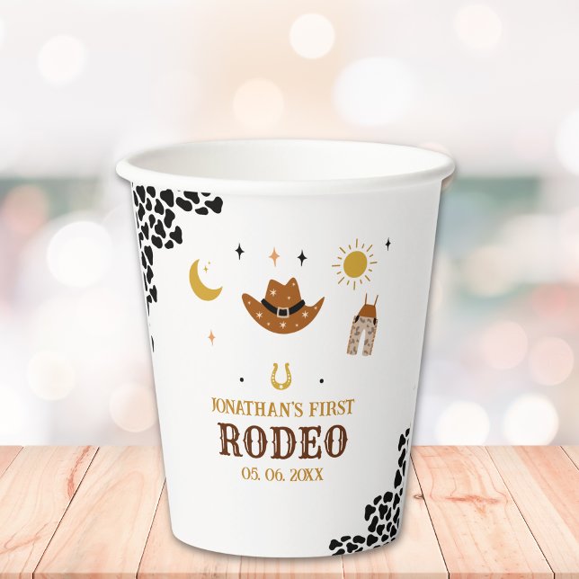 Vasos De Papel Cowboy Birthday Boy (Subido por el creador)