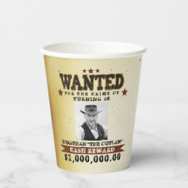 Vasos De Papel Cowboy quería un cumpleaños Poster