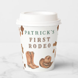 Vasos De Papel Cowboy Wild West Primera fiesta de cumpleaños de R