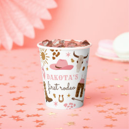 Vasos De Papel Cowgirl Wild West Rodeo Ranch Cumpleaños Party Dec